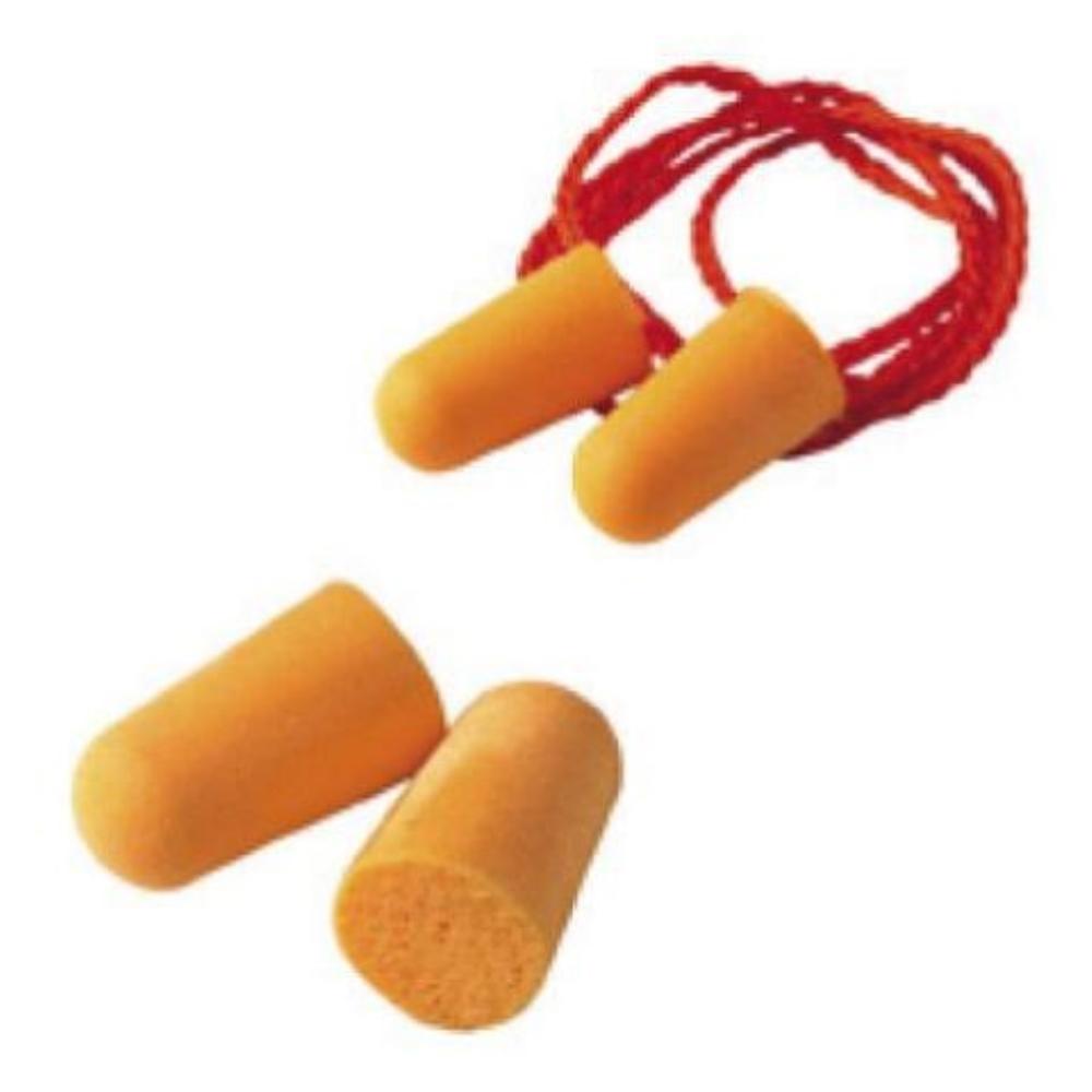 PROTECTOR AUDITIVO 3M DESECHABLES CON CORDON ESPUMA POLIURETANO CAJA 100 PARES