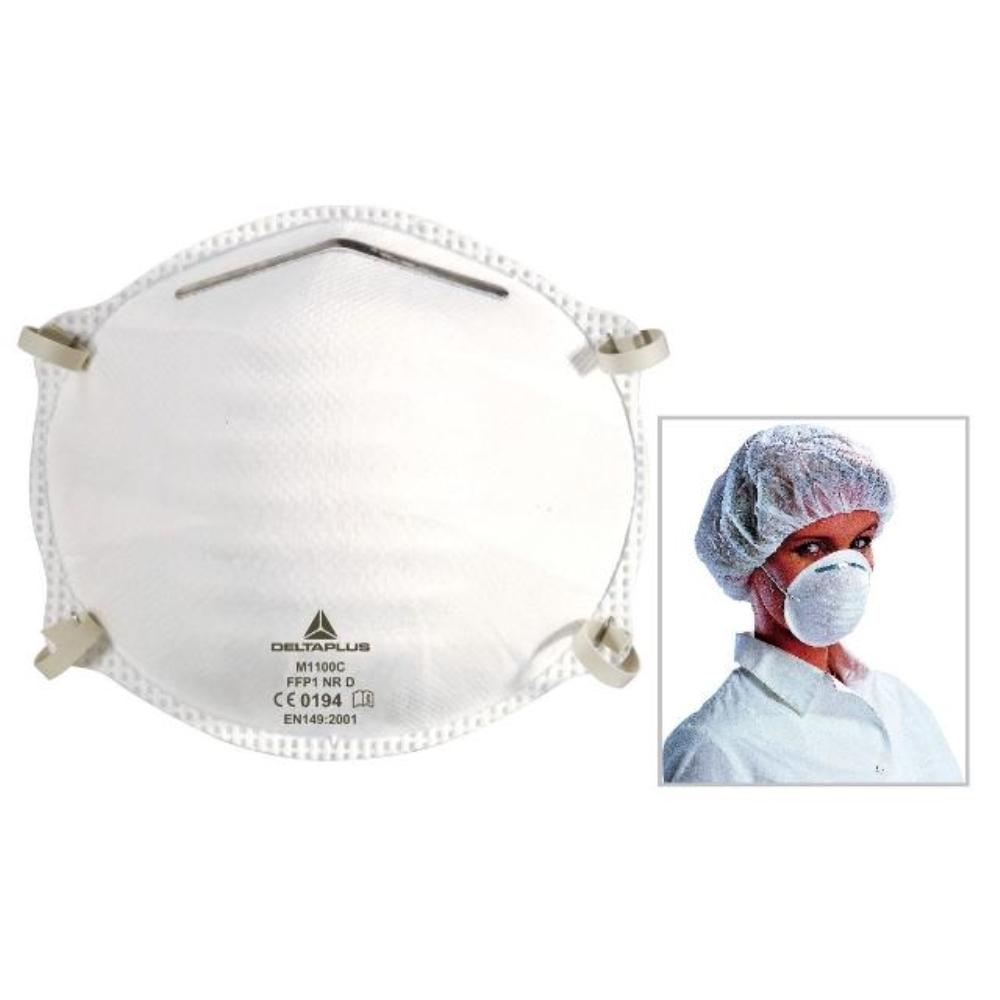 MASCARILLA DELTAPLUS DE HIGIENE POLIPROPILENO ELASTICO AJUSTABLE CAJA DE 50 UDS