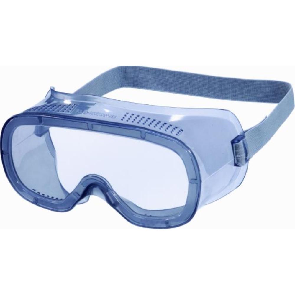 GAFAS DE PROTECCION DELTAPLUS PANORAMICAS MONTURA FLEXIBLE PVC VENTILACION DIRECTA AJUSTABLE GRIS