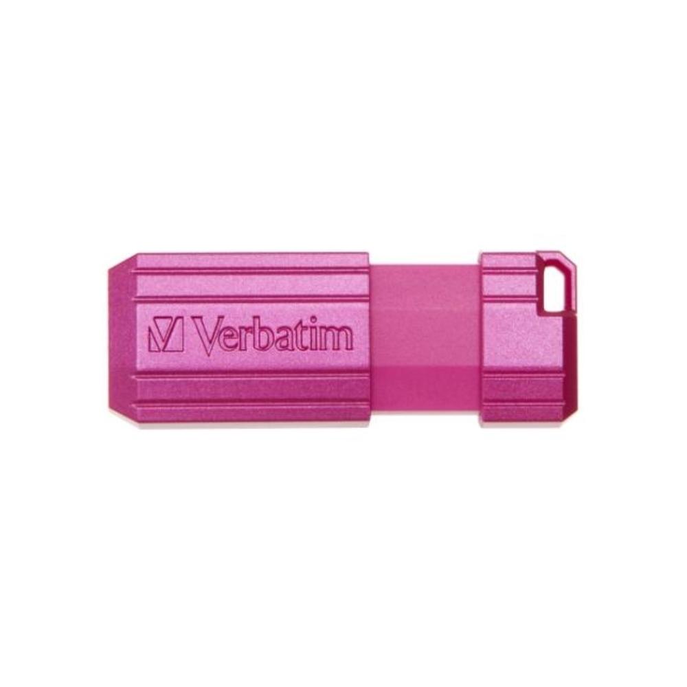 USB DRIVE 2.0 16GB HI-SPEED STORE'N'GO PINSTRIPE RETRÁCTIL COLOR ROSA INTENSO VERBATIM