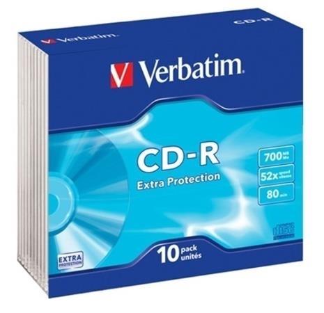 CD-R VERBATIM 700Mb 52X (Pack de 10 unidades)