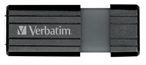 VERBATIM USB DRIVE 2.0, 64GB, HI-SPEED, STORE'N'GO, PINSTRIPE RETRÁCTIL, COLOR NEGRO