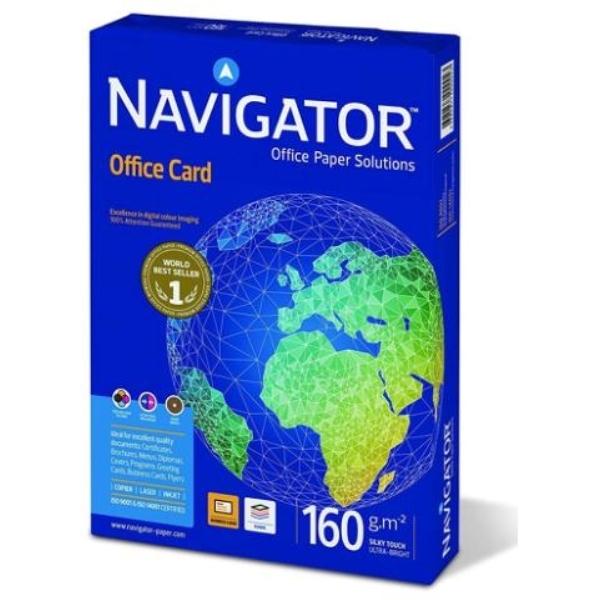 PAPEL A4 160G NAVIGATOR OFFICE CARD 250H