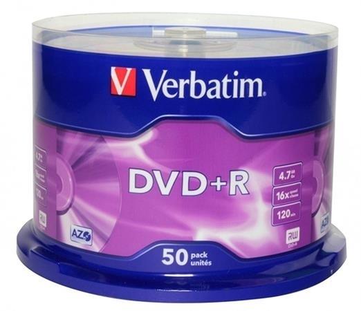 DVD+R VERBATIM 4.7GB 16x Photo Imprimi (Tarrina 50)