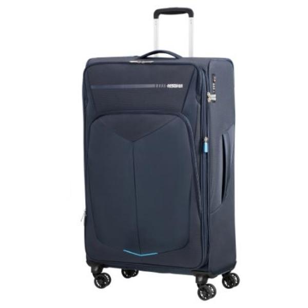 MALETA SUMMER FUNK EXPANSIBLE DE 55 CM AZUL AMERICAN TOURISTER SAMSONITE