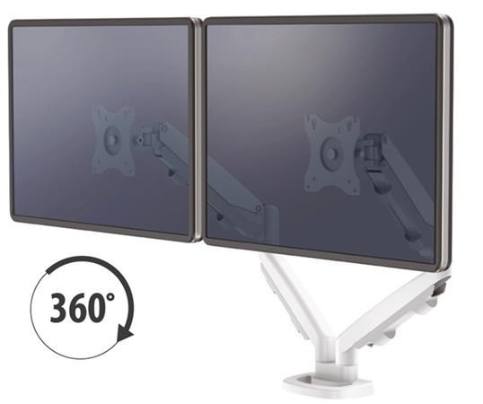 BRAZO PARA MONITOR DOBLE EPPA  BLANCO
