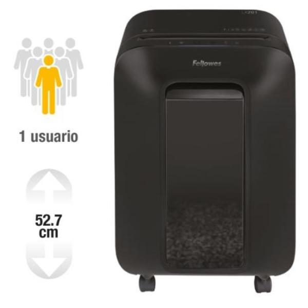 DESTRUCTORA LX201 NEGRA DE MICROCORTE 2X12MM