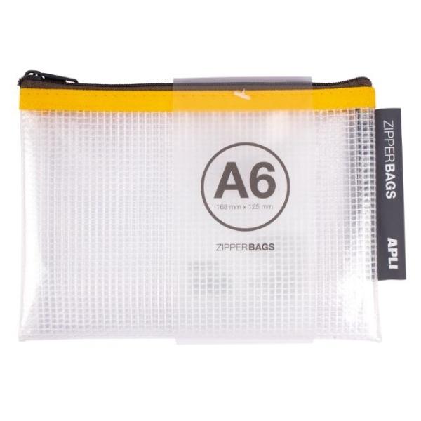 BOLSA ZIPPER BAG A6 COLORES SURTIDOS APLI