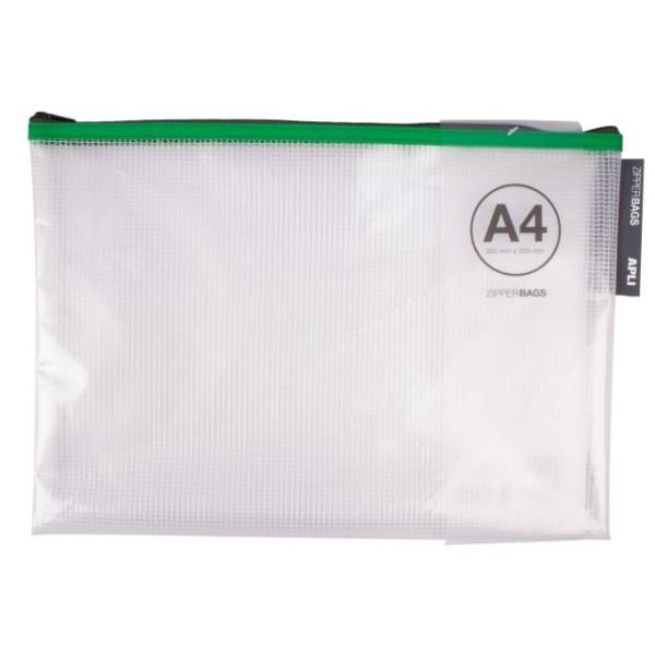 BOLSA ZIPPER BAG A4 COLORES SURTIDOS APLI