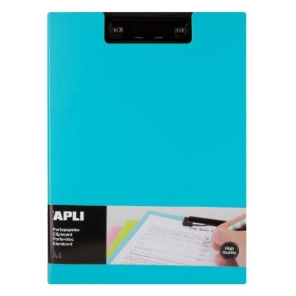 CLIPBOARD PP FOAM + SOLAPA COLOR AZUL A4 APLI
