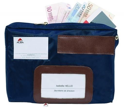 BOLSA DE CORRESPONDENCIA FABRICADA EN NYLON IMPERMEABLE 40X270X185 MM AZUL ALBA