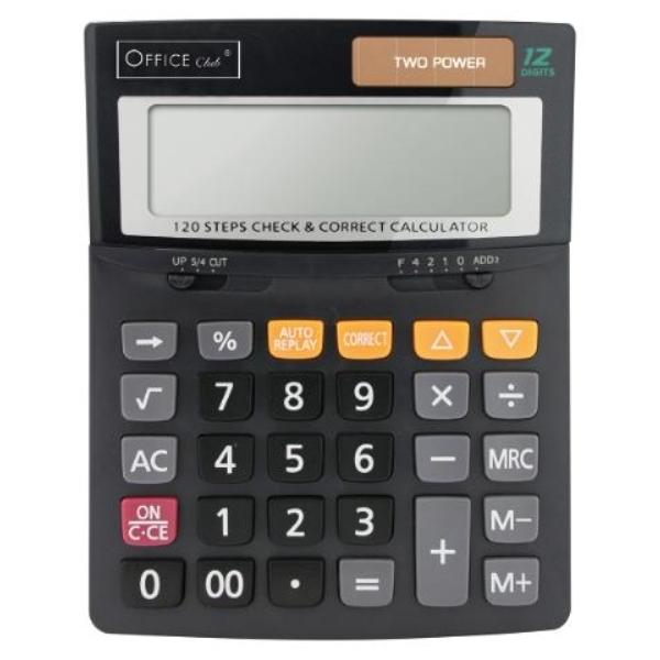 CALCULADORA CD-2685-12RP NEGRO OFFICE CLUB POESSA