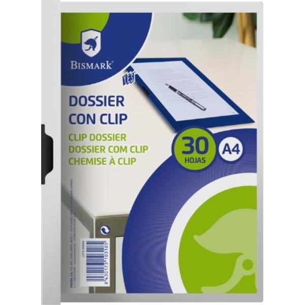 DOSSIER C/CLIP PP BLANCO A4 310X225 POESSA
