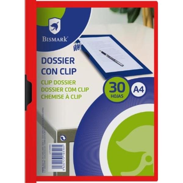 DOSSIER C/CLIP PP ROJO A4 310X225 POESSA
