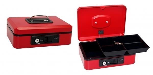 CAJA CAUDALES APERTERTURA AUTOMÁTICA GRANDE ROJA POESSA