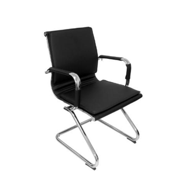 SILLÓN YESTE CONFIDENTE PATÍN SIMILPIEL NEGRO PIQUERAS Y CRESPO