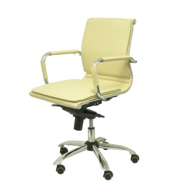 SILLÓN YESTE CONFIDENTE GIRATORIO SIMILPIEL CREMA PIQUERAS Y CRESPO