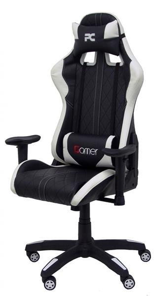 SILLA GAMING PARAISO SIMILPIEL NEGRO/BLANCO PIQUERAS Y CRESPO