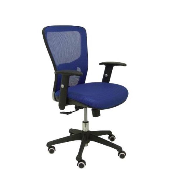 SILLA POZUELO RESPALDO MALLA AZUL ASIENTO 3D AZUL PIQUERAS Y CRESPO