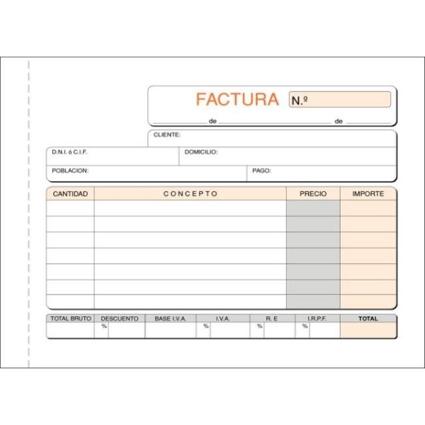 TALONARIO FACTURAS T-69 8º APAISADO TRIPLICADO AUTOCOP. LOAN