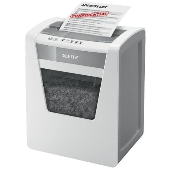 DESTRUCTORA LEITZ IQ OFFICE P5, BLANCO/PLATA