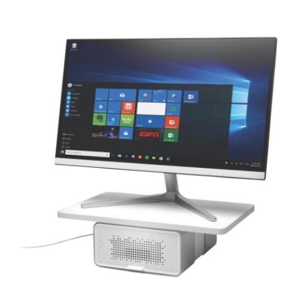 SOPORTE MONITOR FRESHVIEW CON PURIFICADOR, BLANCO