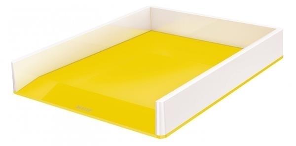 BANDEJA APILABLE WOW DUAL AMARILLO/BLANCO LEITZ