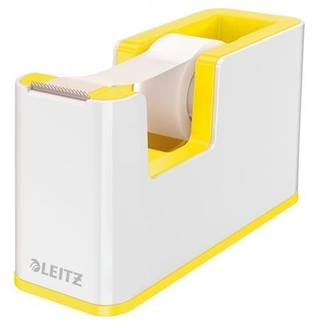 DISPENSADOR DE CINTA ADHESIVA LEITZ WOW DUAL AMARILLO/BLANCO