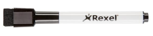 ROTULADOR PIZARRA MINI REXEL BORRADO EN SECO (PACK 6) NEGRO