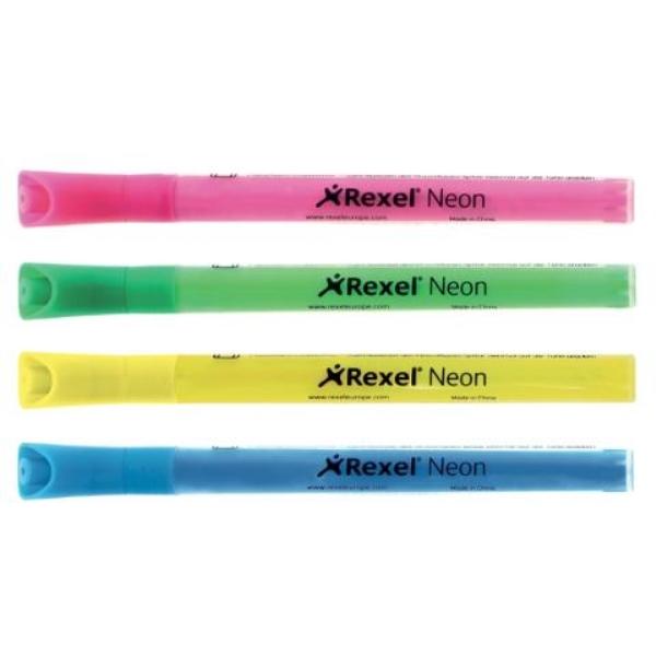 ROTULADOR PIZARRA REXEL COLORES NEON (PACK 4)