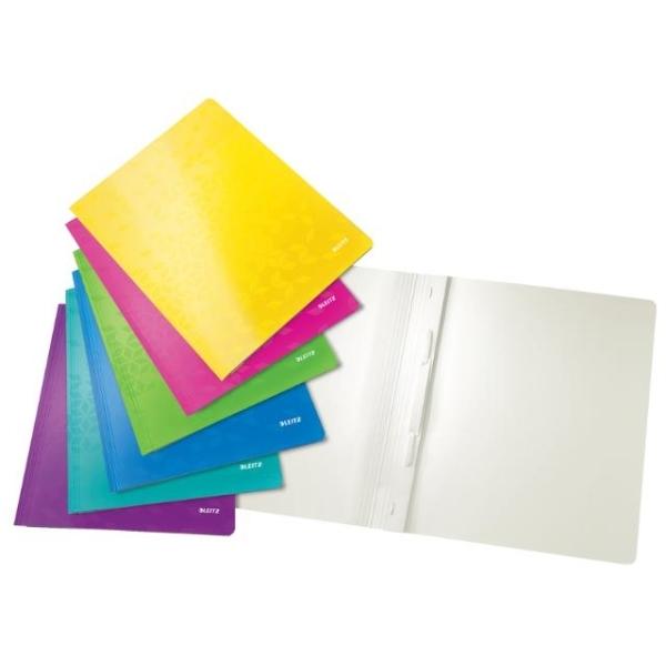 DOSSIERS FASTENER WOW A4 250H CARTON PACK 6UDS SURTIDOS
