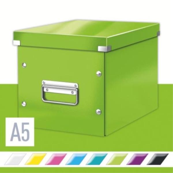 CAJA MONTABLE CLICK&STORE MEDIANA CUBICA VERDE LEITZ