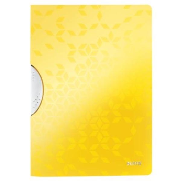DOSSIER CLIP WOW PP A4 30H CLIP GRIS TAPA AMARILLO