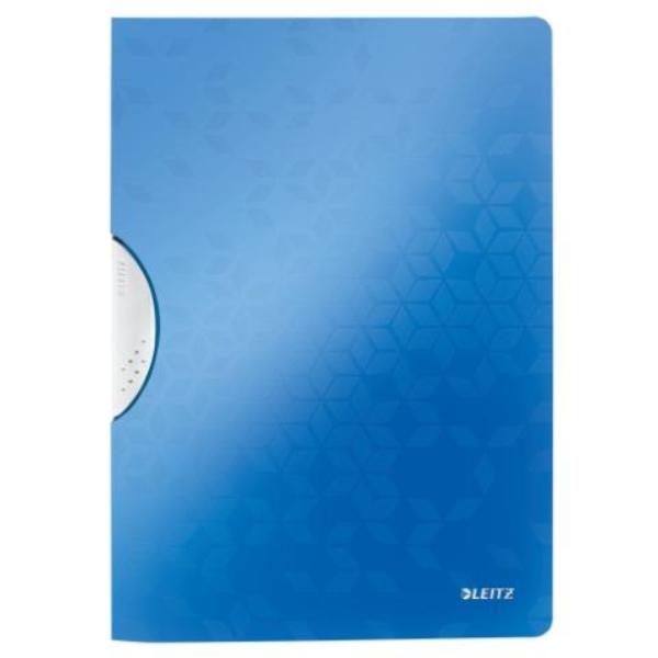 DOSSIER CLIP WOW PP A4 30H CLIP GRIS TAPA AZUL