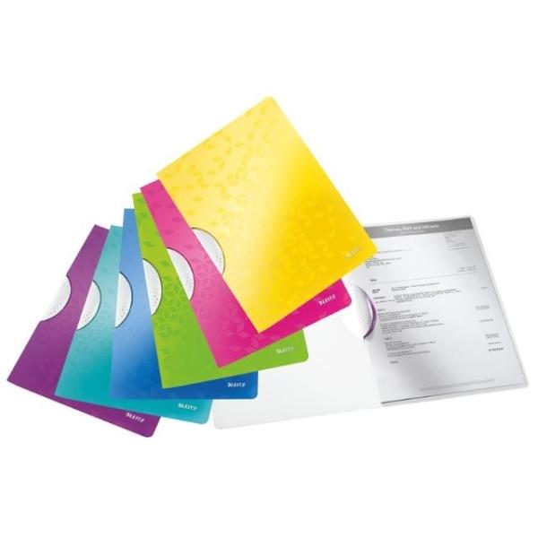 DOSSIER CLIP WOW PP A4 30H PACK DE 25 UDS. COLORES SURTIDOS