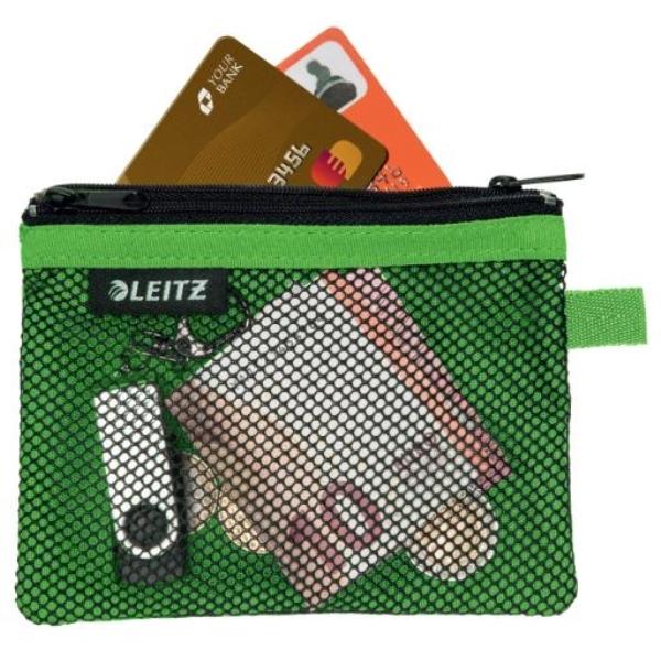 BOLSITA NYLON 2 DEPARTAMENTOS WOW VERDE (14 X 10,5 CM) S