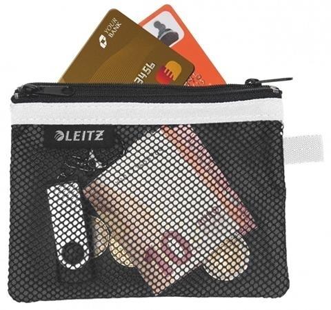 BOLSITA NYLON 2 DEPARTAMENTOS WOW NEGRO (14 X 10,5 CM) S
