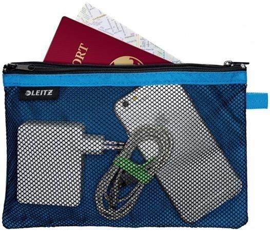 BOLSITA NYLON 2 DEPARTAMENTOS WOW AZUL (23 X 15 CM) L