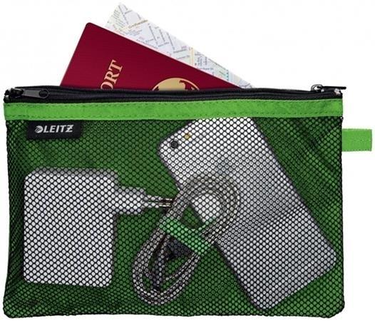 BOLSITA NYLON 2 DEPARTAMENTOS WOW VERDE (23 X 15 CM) L