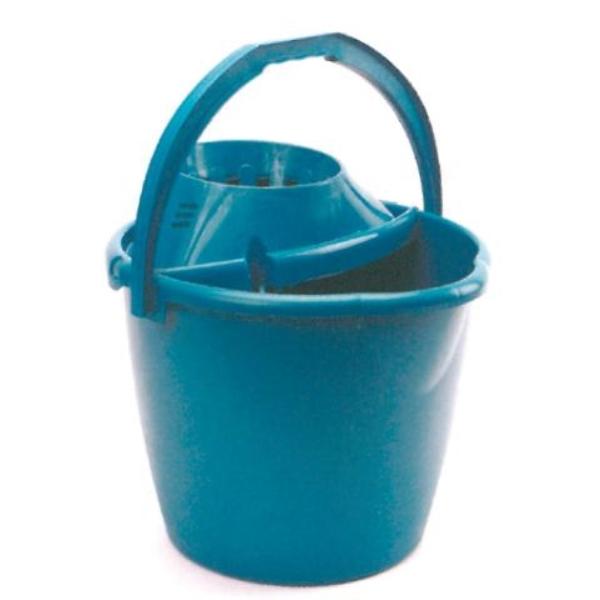 CUBO PLASTICO REDONDO CON ESCURRIDOR 13 LITROS