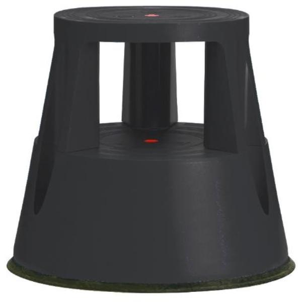 TABURETE TWINCO TWIN LIFT 2 PELDAÑOS CON RUEDAS NEGRO