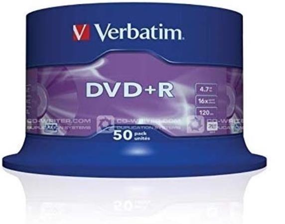 DVD+R VERBATIM 4.7GB 16x Advanced AZO (Tarrina 50)