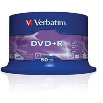 DVD+R VERBATIM 4.7GB 16x Advanced AZO (Tarrina 50)