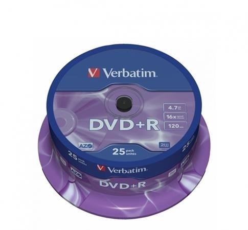 DVD+R VERBATIM 4.7Gb 16x (Tarrina 25 ud)