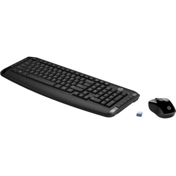 TECLADO Y RATON  INALAMBRICOS HP 300 COLOR NEGRO