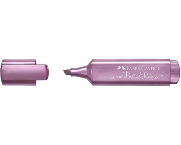 ROTULADOR FLUOR TEXTLINER 46 METALICO RUBI FABER CASTEL