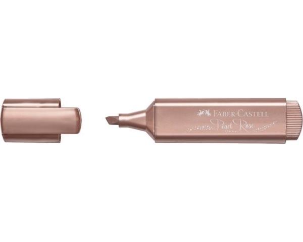 ROTULADOR FLUOR TEXTLINER 46 METALICO ORO ROSA FABER CASTEL