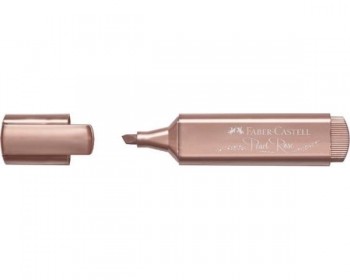 ROTULADOR FLUOR TEXTLINER 46 METALICO ORO ROSA FABER CASTEL
