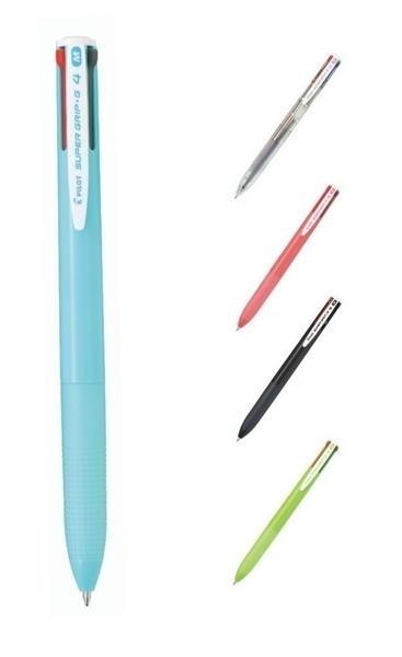 BOLIGRAFO 4 COLORES SUPERGRIP G CUERPO AZUL CLARO PILOT