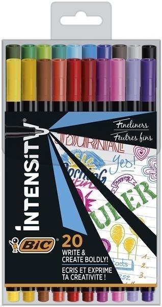 ROTULADOR BIC INTENSITY PUNTA FINA 0,4MM BLITSER 20 UDS